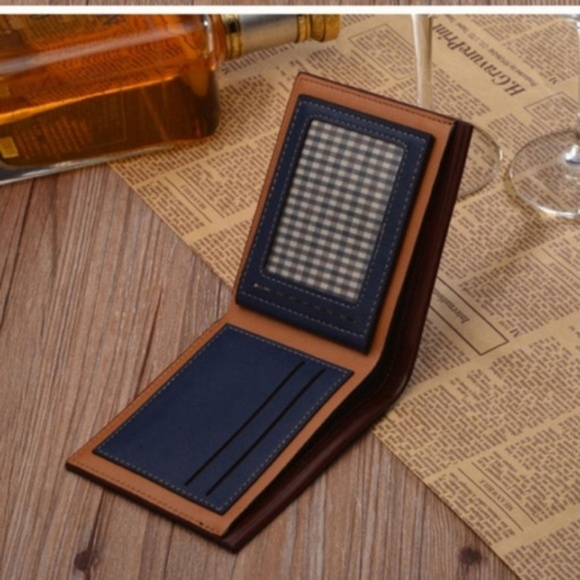 Men's Assorted Colors Vegan Leather Bi-Fold Wallet - Picture 5 of 8